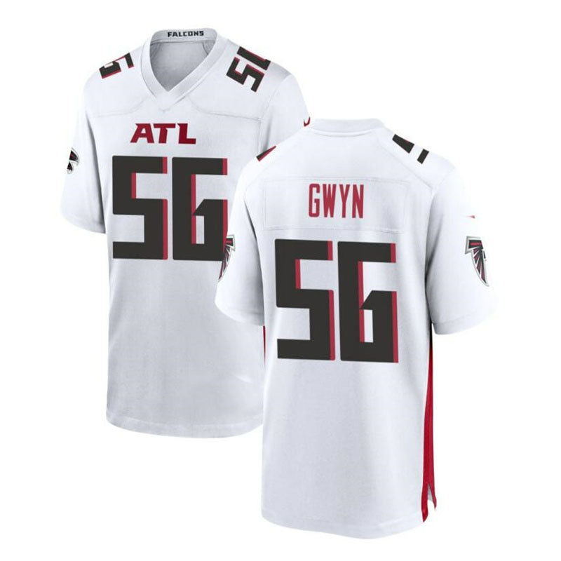Custom #56 White ATL Football Shirt Top