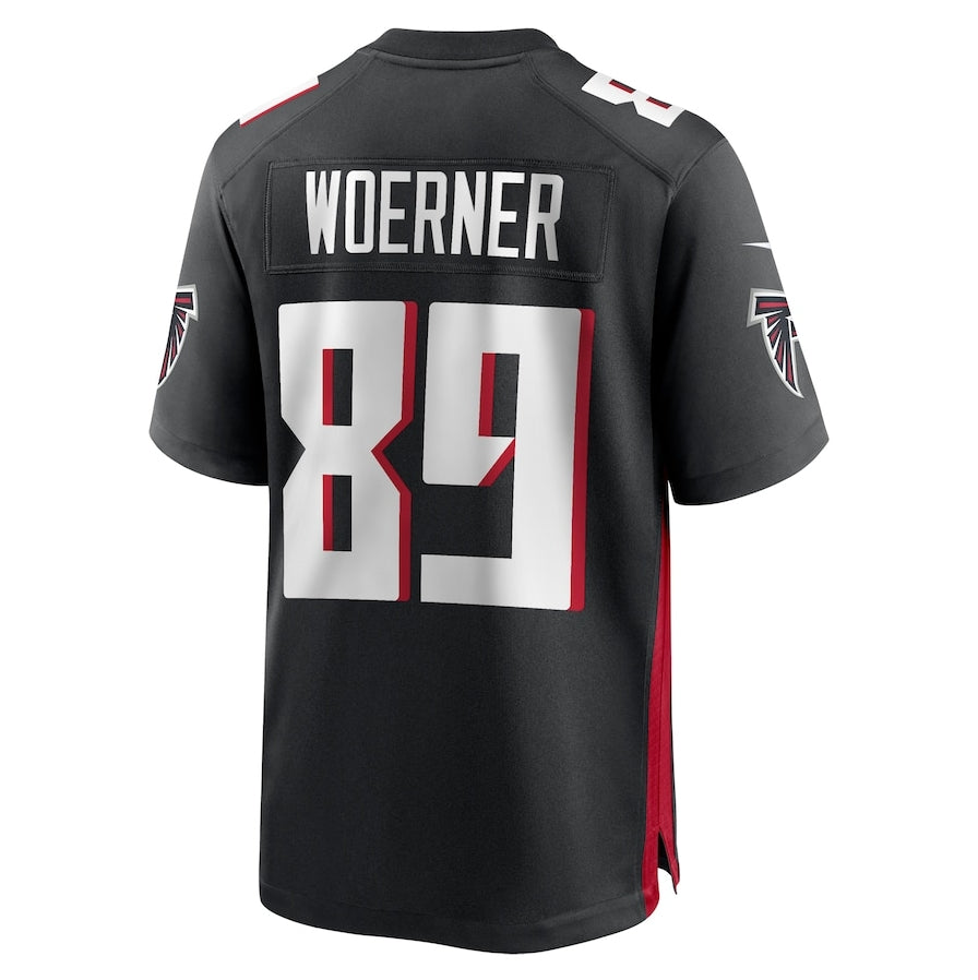 Custom #89 Black ATL Football Shirt Top