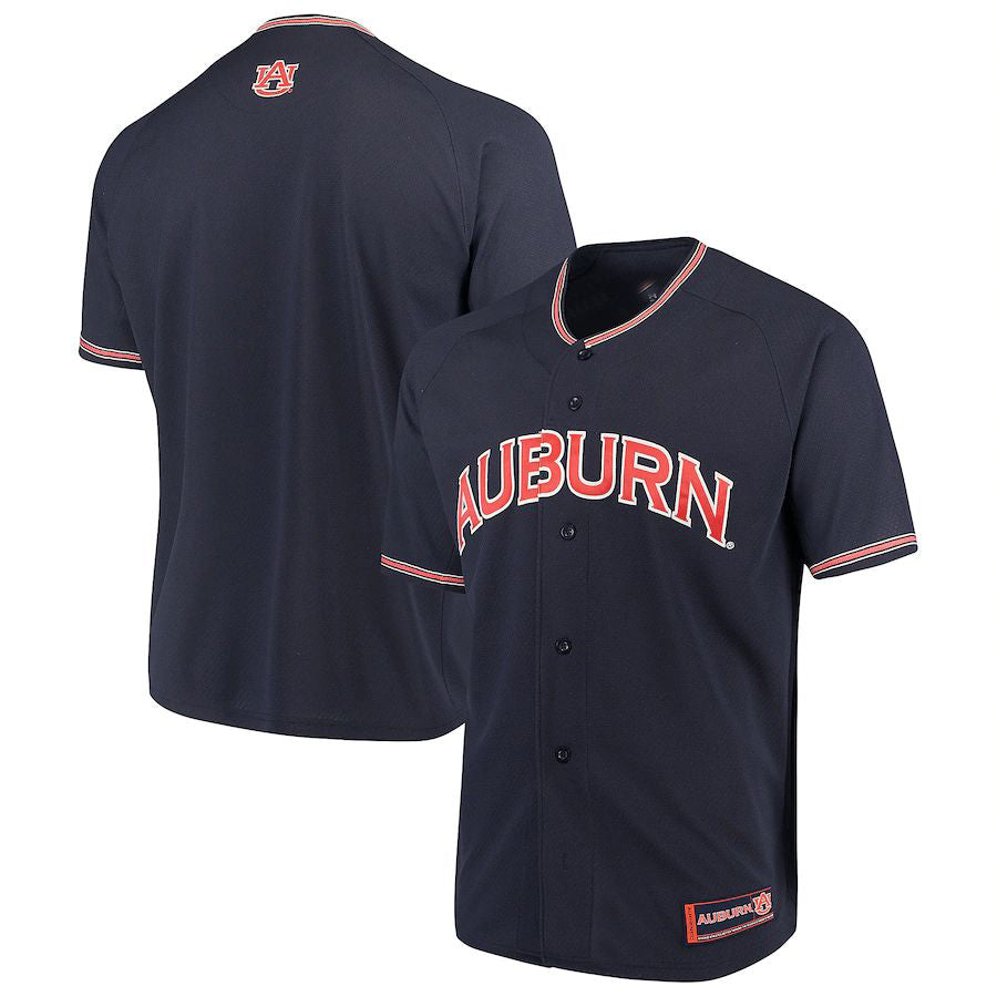 Custom Navy DET Baseball Shirt Top