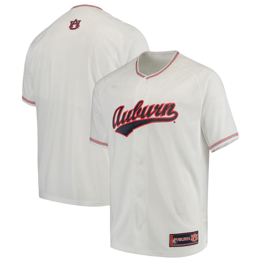 Custom White DET Baseball Shirt Top