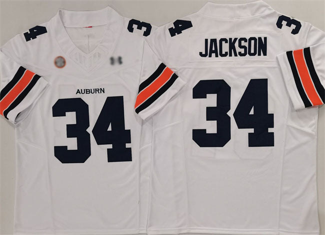 Custom #34 White 2024 College Shirt Top