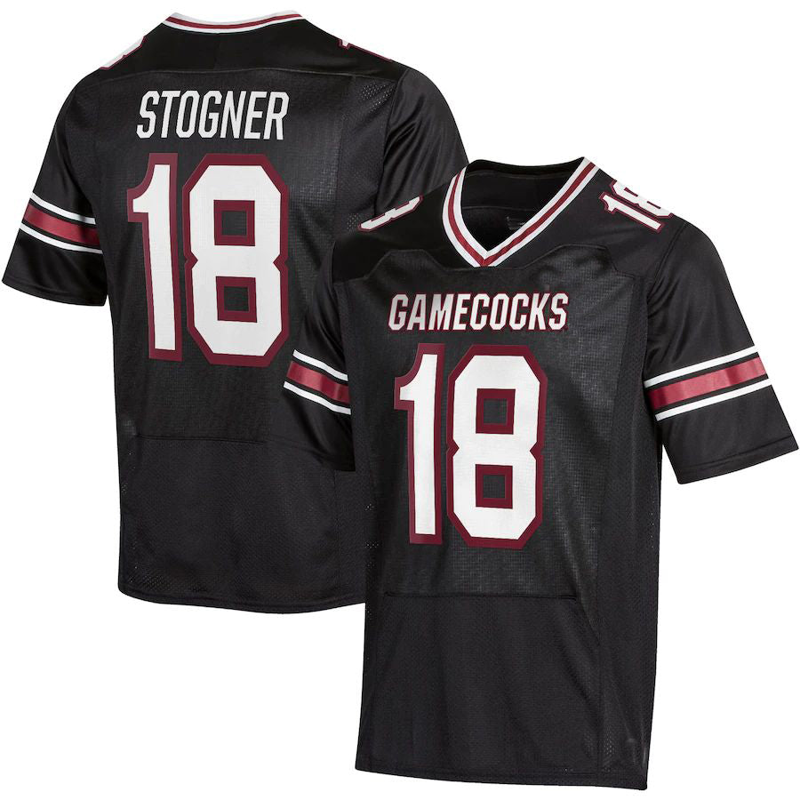 Custom #18 Black Football Shirt Top