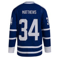Custom #34 Blue Retro TOR Hockey Shirt Top