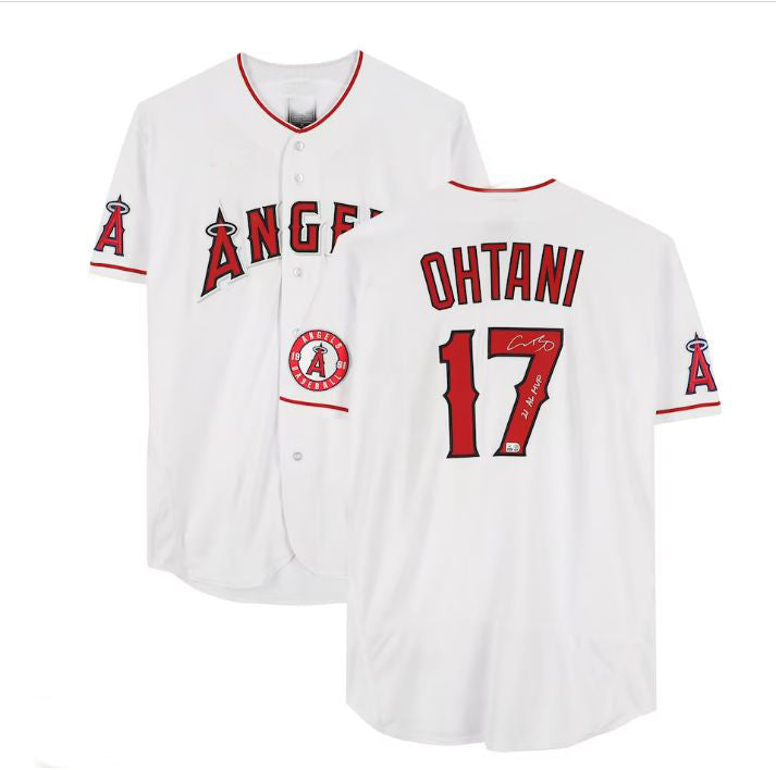 Custom #17 White 2021 LAA Baseball Shirt Top