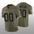 Custom Olive 2022 BUF Football Shirt Top