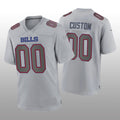 Custom Gray BUF Football Shirt Top