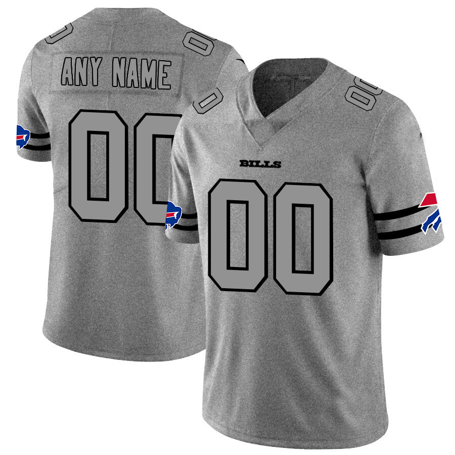 Custom Gray 2019 BUF Football Shirt Top