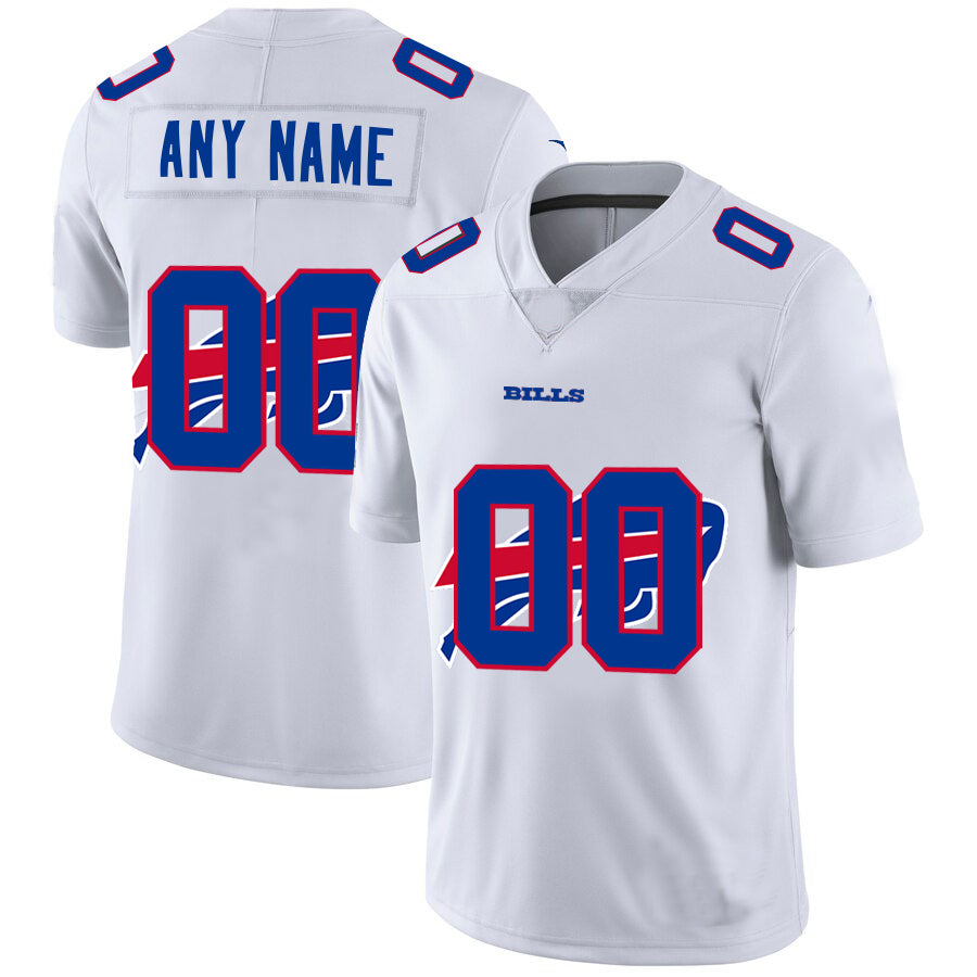 Custom White BUF Football Shirt Top