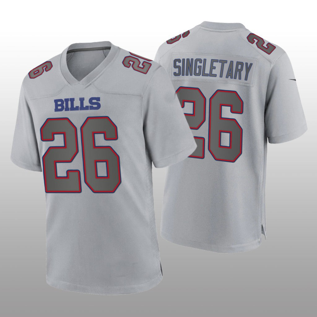 Custom #26 Gray BUF Football Shirt Top