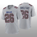 Custom #26 Gray BUF Football Shirt Top