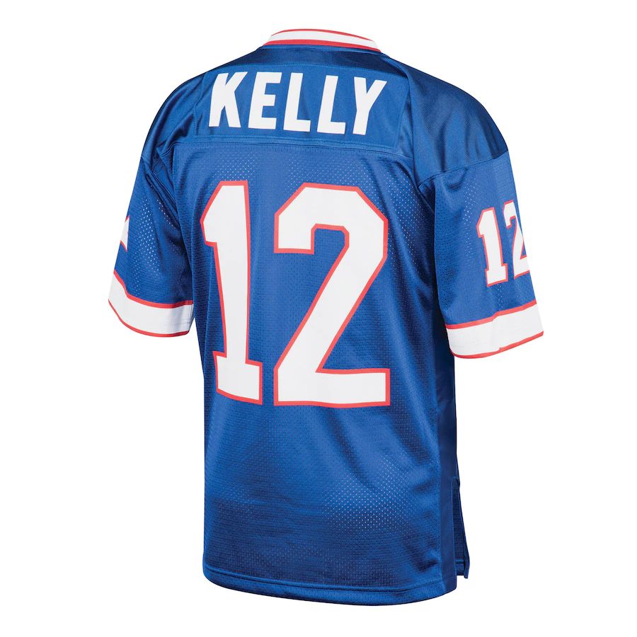 Custom #12 1994 Throwback BUF Football Shirt Top