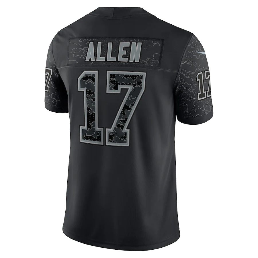 Custom #17 Black BUF Football Shirt Top