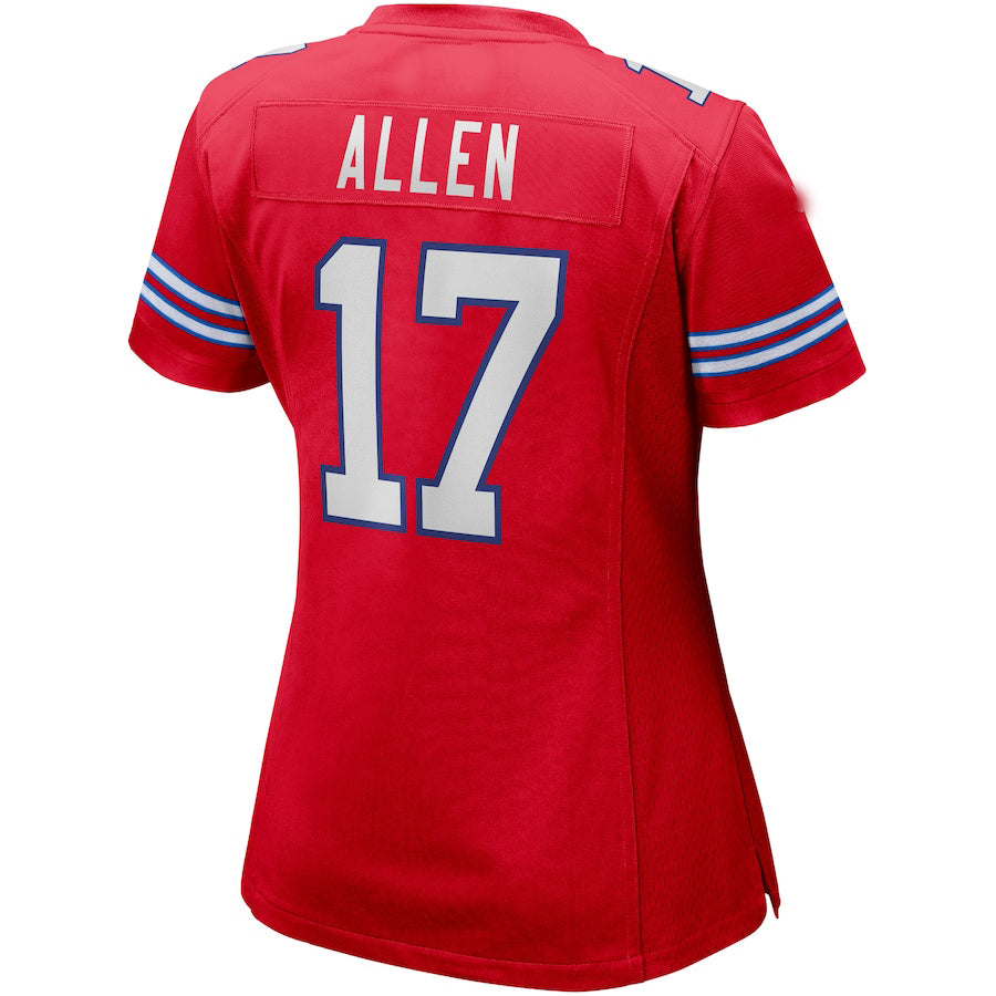 Custom #17 Red BUF Football Shirt Top
