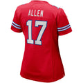Custom #17 Red BUF Football Shirt Top