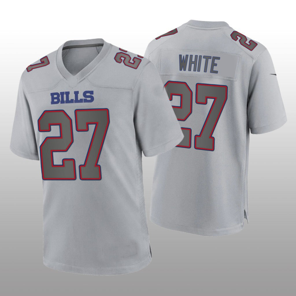 Custom #27 White BUF Football Shirt Top