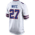 Custom #27 White BUF Football Shirt Top