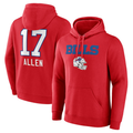 Custom #17 Red BUF Football Shirt Top