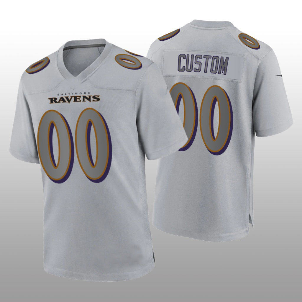 Custom Gray BAL Football Shirt Top