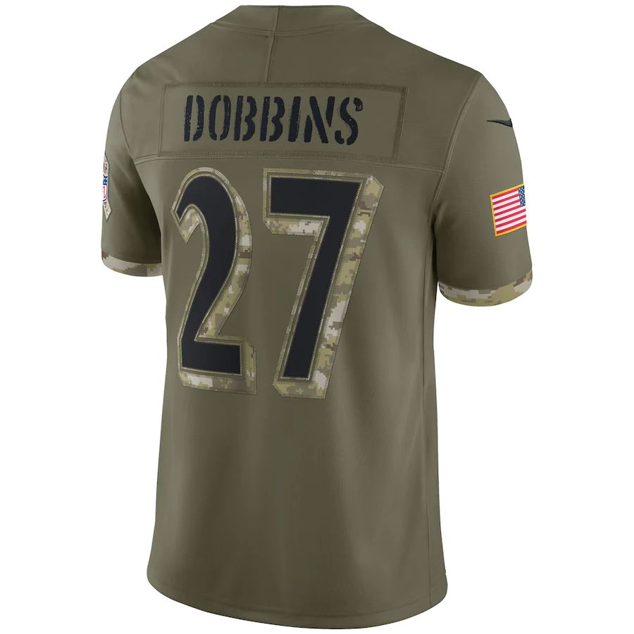 Custom #27 Olive 2022 BAL Football Shirt Top