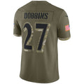 Custom #27 Olive 2022 BAL Football Shirt Top