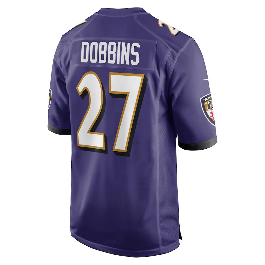 Custom #27 Purple BAL Football Shirt Top