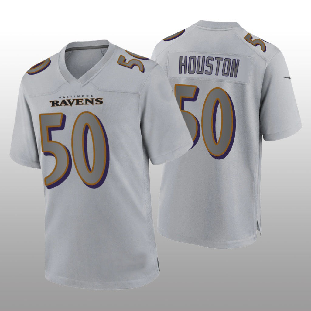 Custom #50 Gray BAL Football Shirt Top