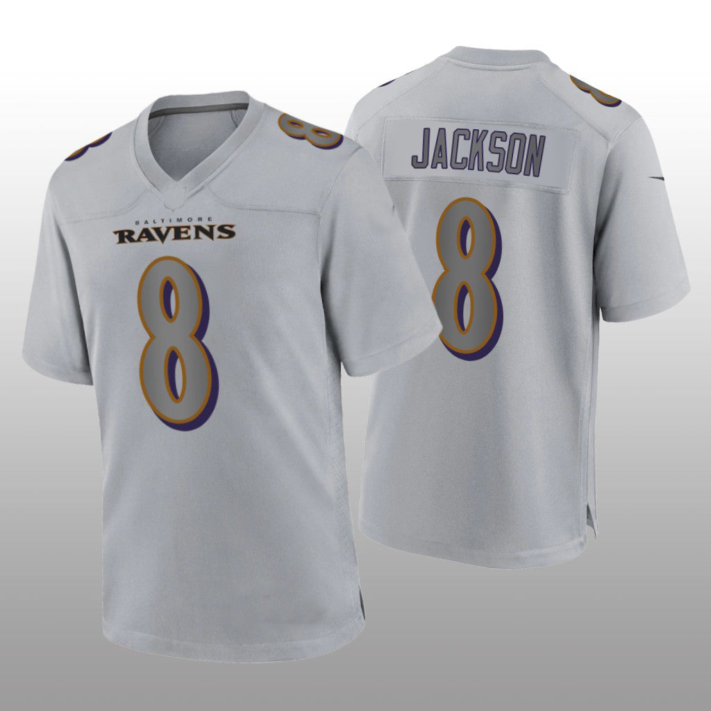 Custom #8 Gray BAL Football Shirt Top