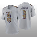 Custom #8 Gray BAL Football Shirt Top
