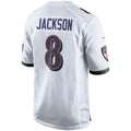 Custom #8 White BAL Football Shirt Top