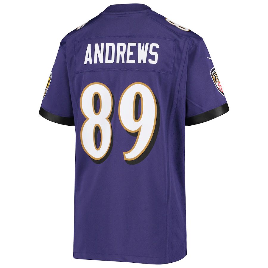 Custom #89 Purple BAL Football Shirt Top