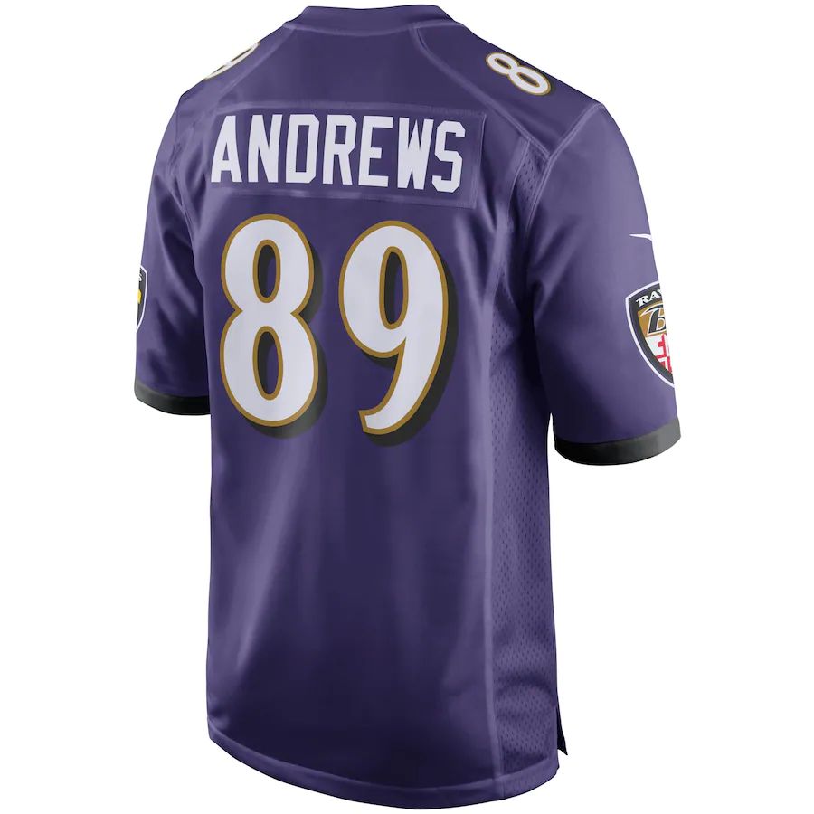 Custom #89 Purple BAL Football Shirt Top