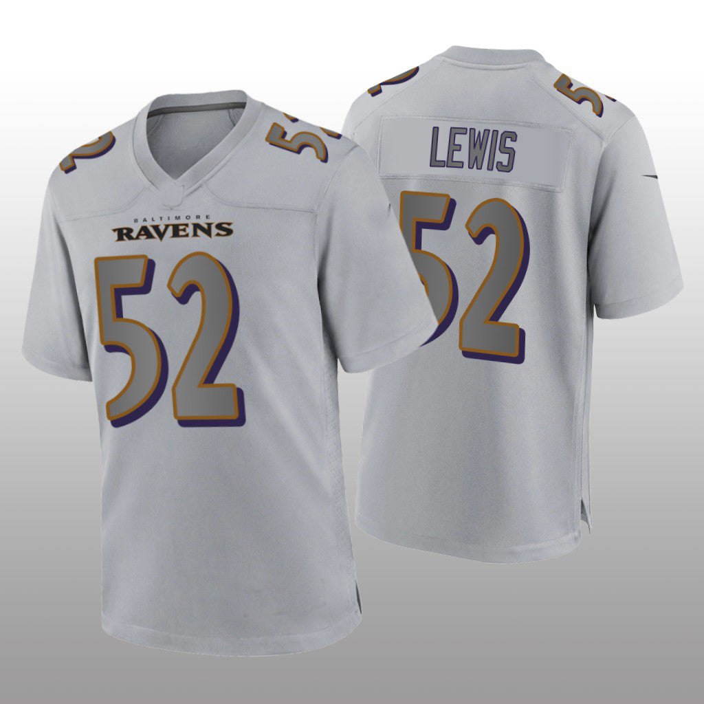 Custom #52 Gray BAL Football Shirt Top
