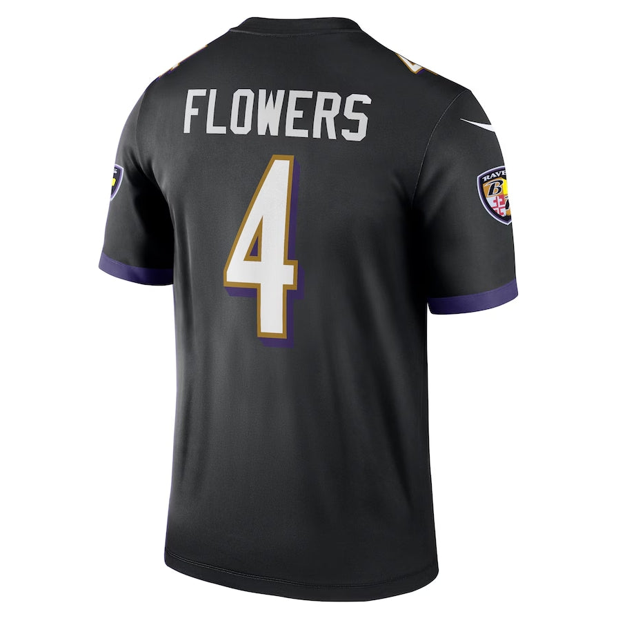 Custom #4 Black BAL Football Shirt Top