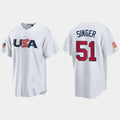 Custom #51 White 2023 KC Baseball Shirt Top