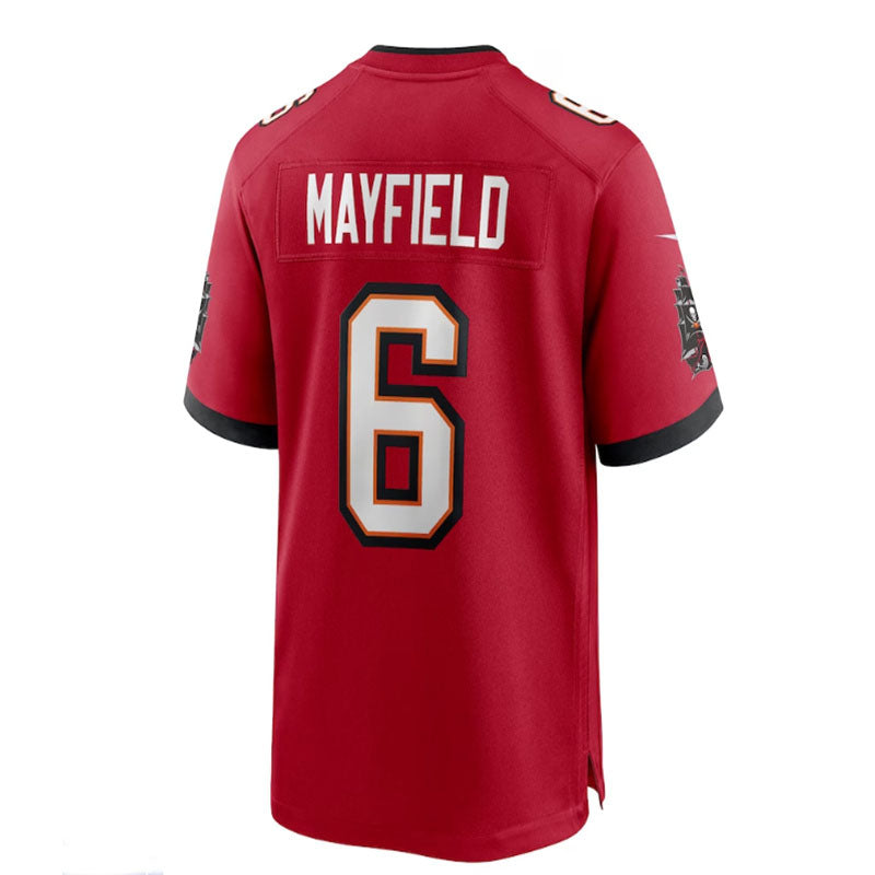 Custom #6 Red TB Football Shirt Top