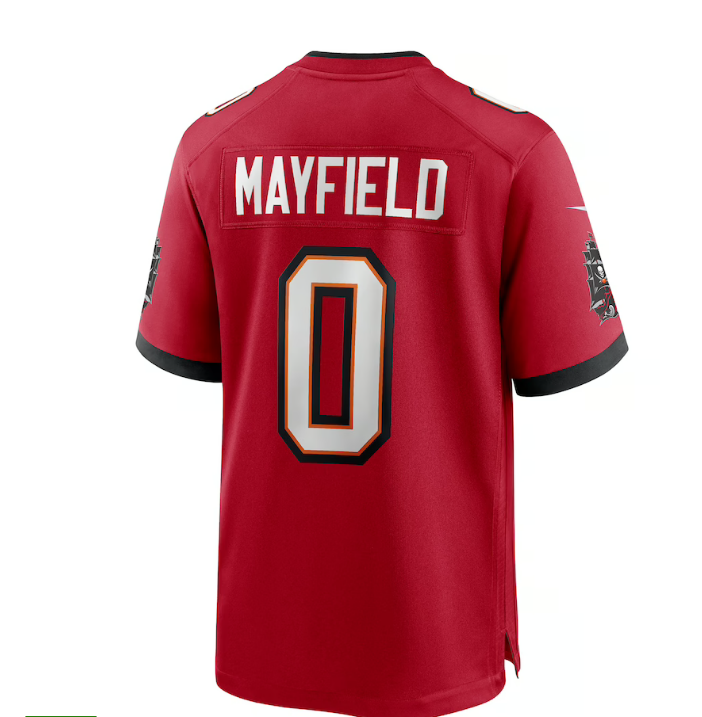Custom #0 Red TB Football Shirt Top
