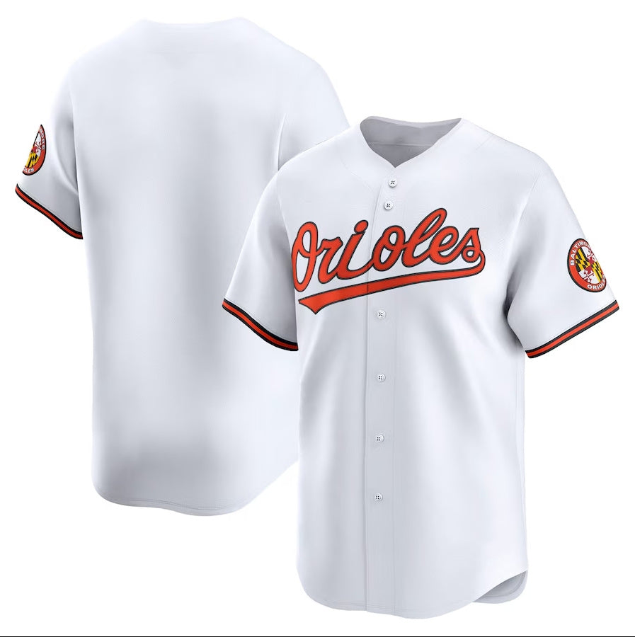 Custom White BAL Baseball Shirt Top
