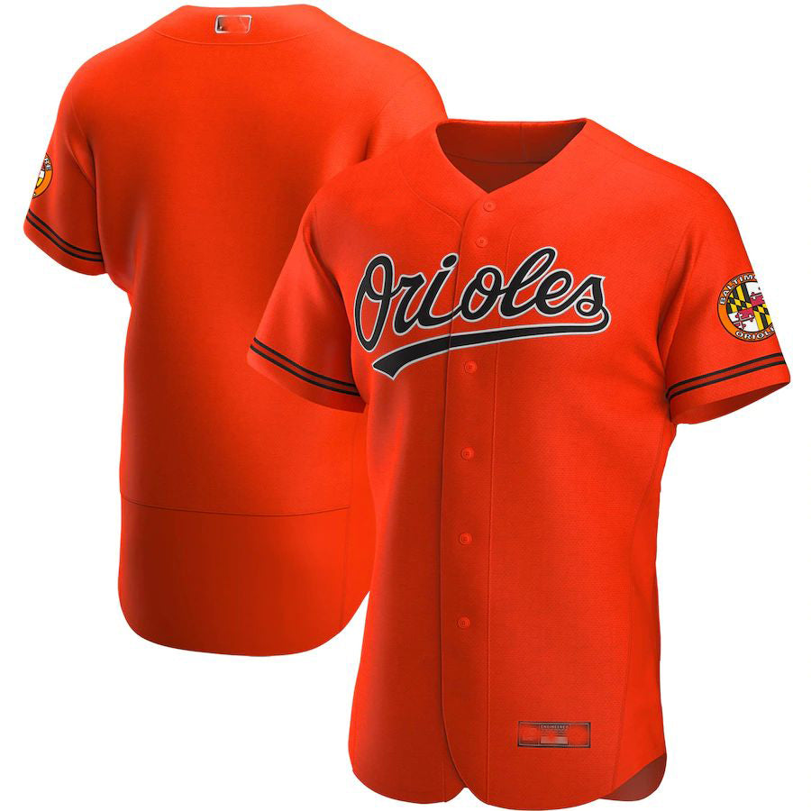 Custom Orange BAL Baseball Shirt Top
