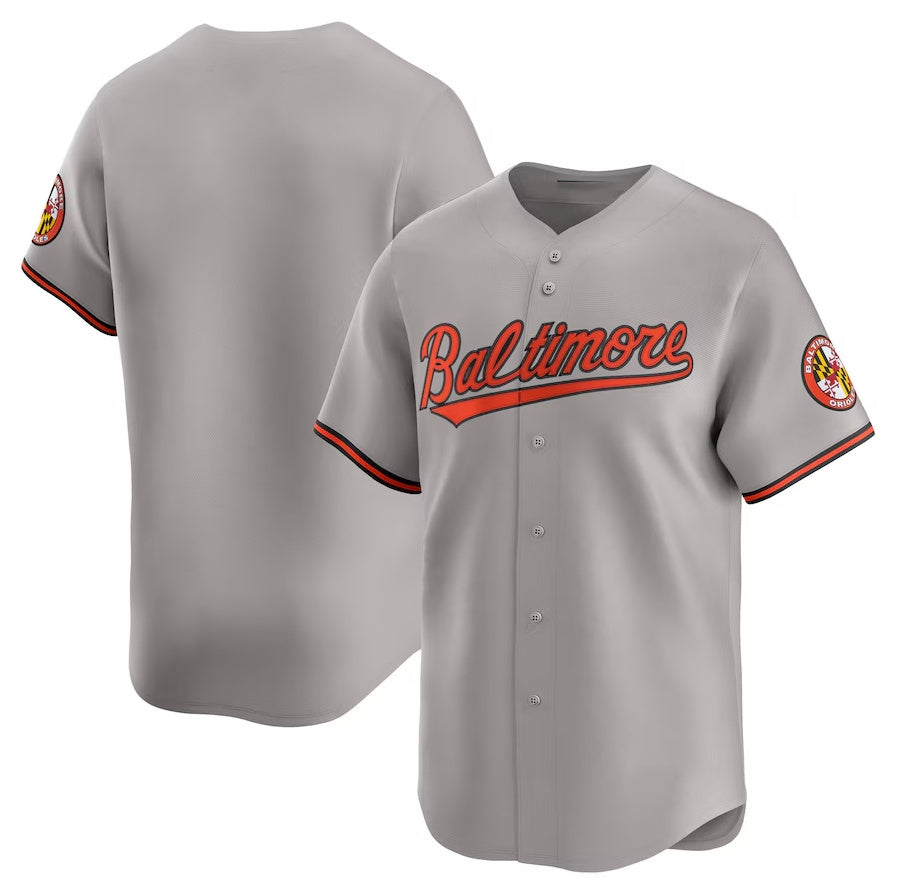 Custom Gray BAL Baseball Shirt Top