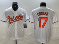 Custom #17 White BAL Baseball Shirt Top