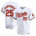 Custom #25 White BAL Baseball Shirt Top