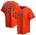 Custom #2 Orange BAL Baseball Shirt Top