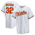 Custom #32 White BAL Baseball Shirt Top