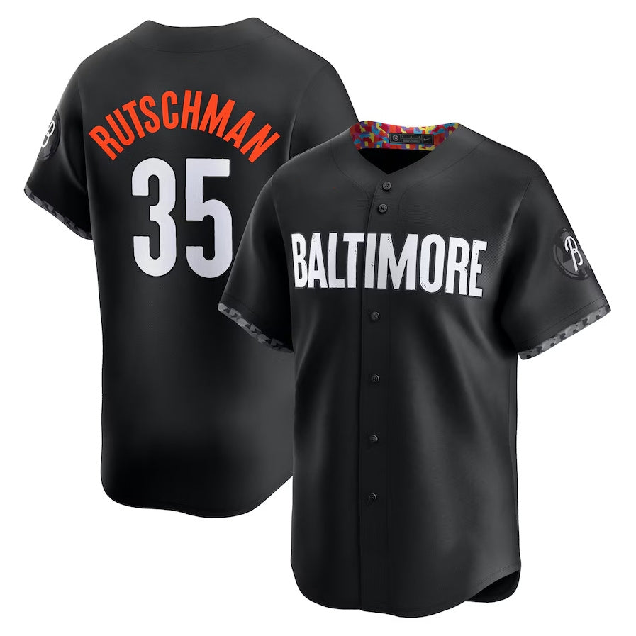 Custom #35 Black City Connect BAL Baseball Shirt Top