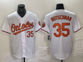 Custom #35 White BAL Baseball Shirt Top