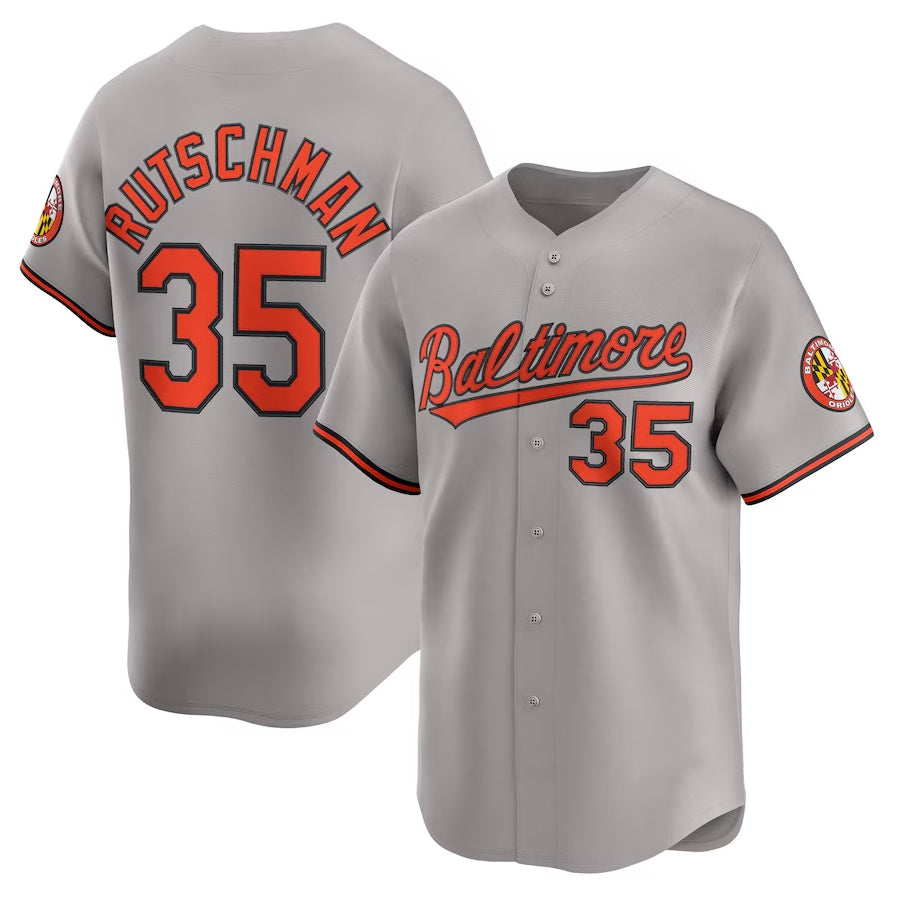 Custom #35 Gray BAL Baseball Shirt Top
