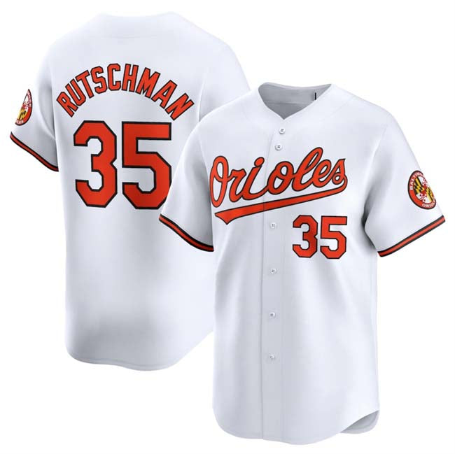 Custom #35 White 2024 BAL Baseball Shirt Top