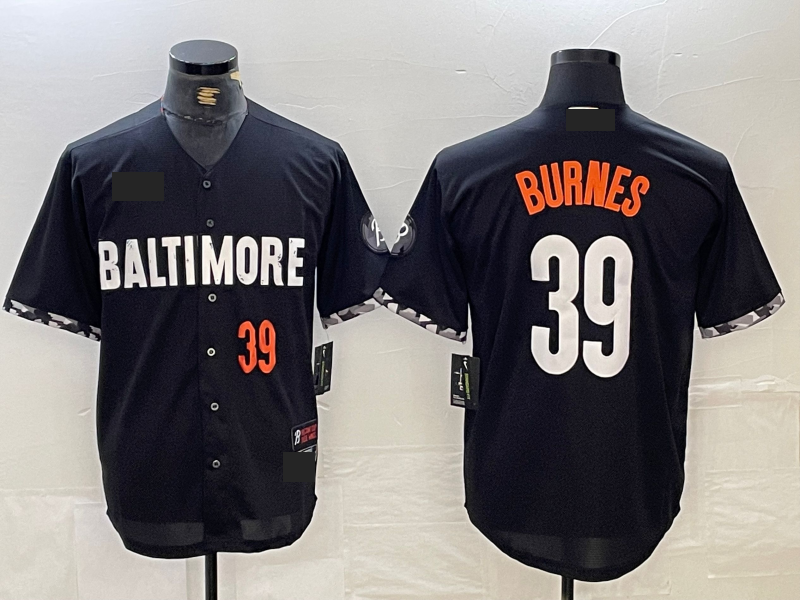Custom #39 Black 2023 City Connect BAL Baseball Shirt Top