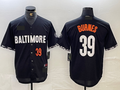Custom #39 Black 2023 City Connect BAL Baseball Shirt Top