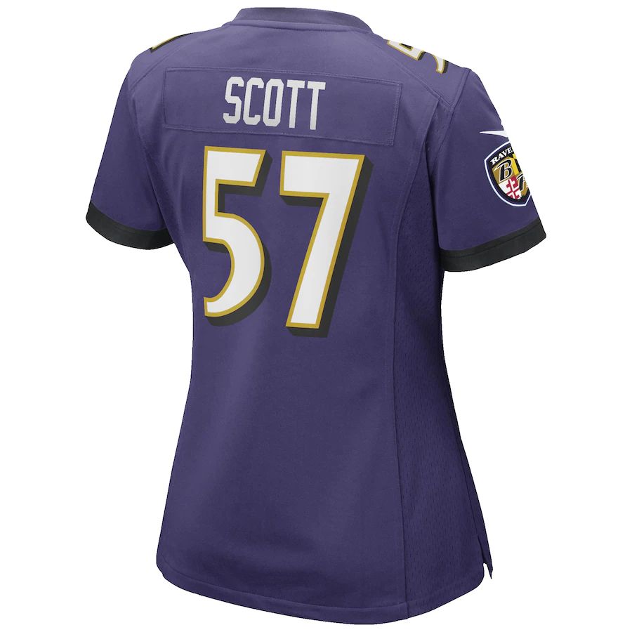 Custom #57 Purple BAL Football Shirt Top